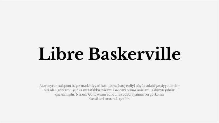 Libre Baskerville